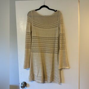 Reformation Inda Open Knit Mini Dress